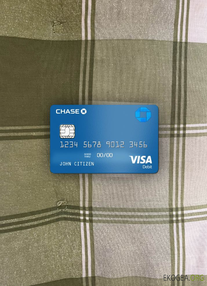 USA Chase Bank Carte de débit Visa photolook , avant
